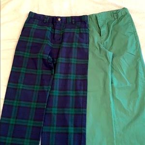 2 Pair Vineyard Vines Big Boys Size 18 Breaker Pants - Fits Men's size 30" x 31"